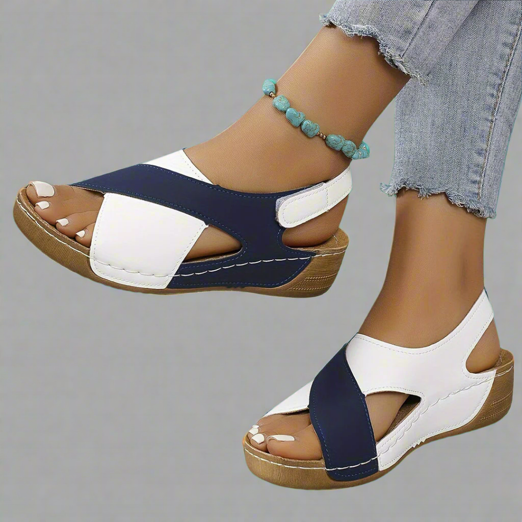 Kendra - Sandales Orthopédiques Colorblock