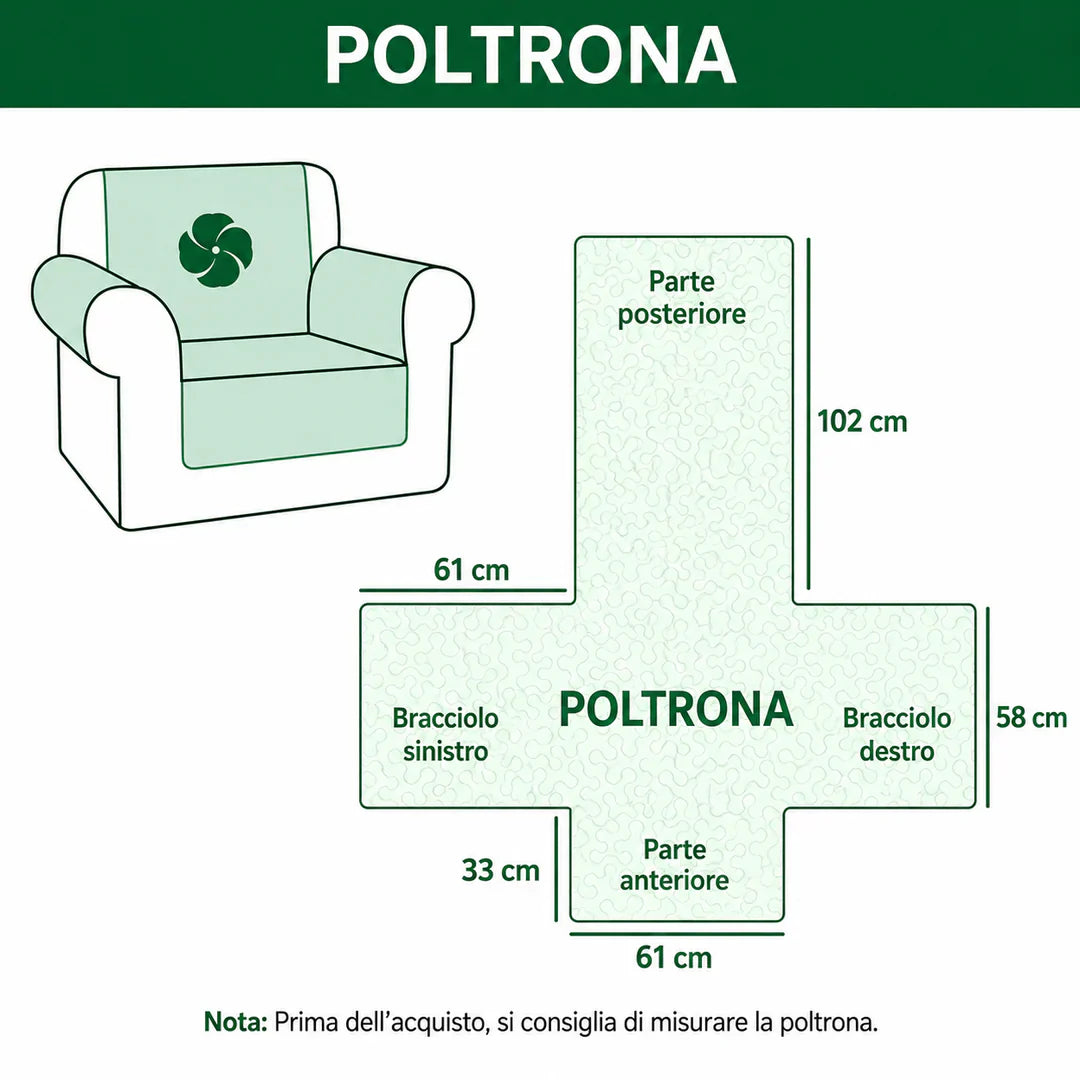 Femke - Gewatteerde bankhoes Schildpad