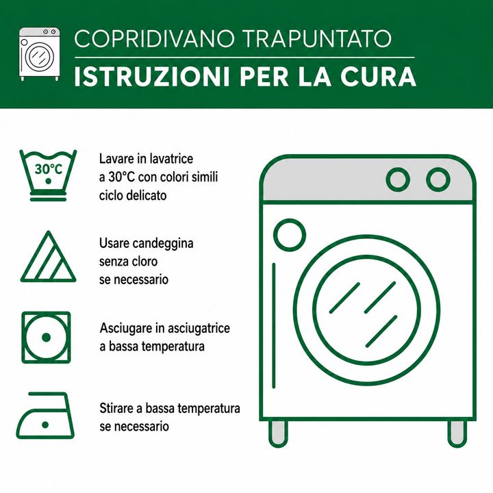 Saskia - Gewatteerde bankhoes In Stijl Texas