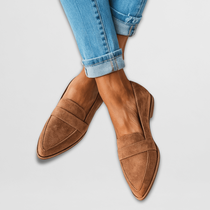 Pierrette | Chaussons orthopédiques en daim doux