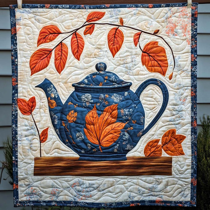 Geertje - Gewatteerde deken Kunstquilt voor Herfst