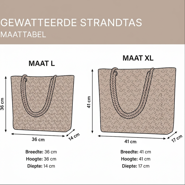 Wendy - Handgemaakte strandtas