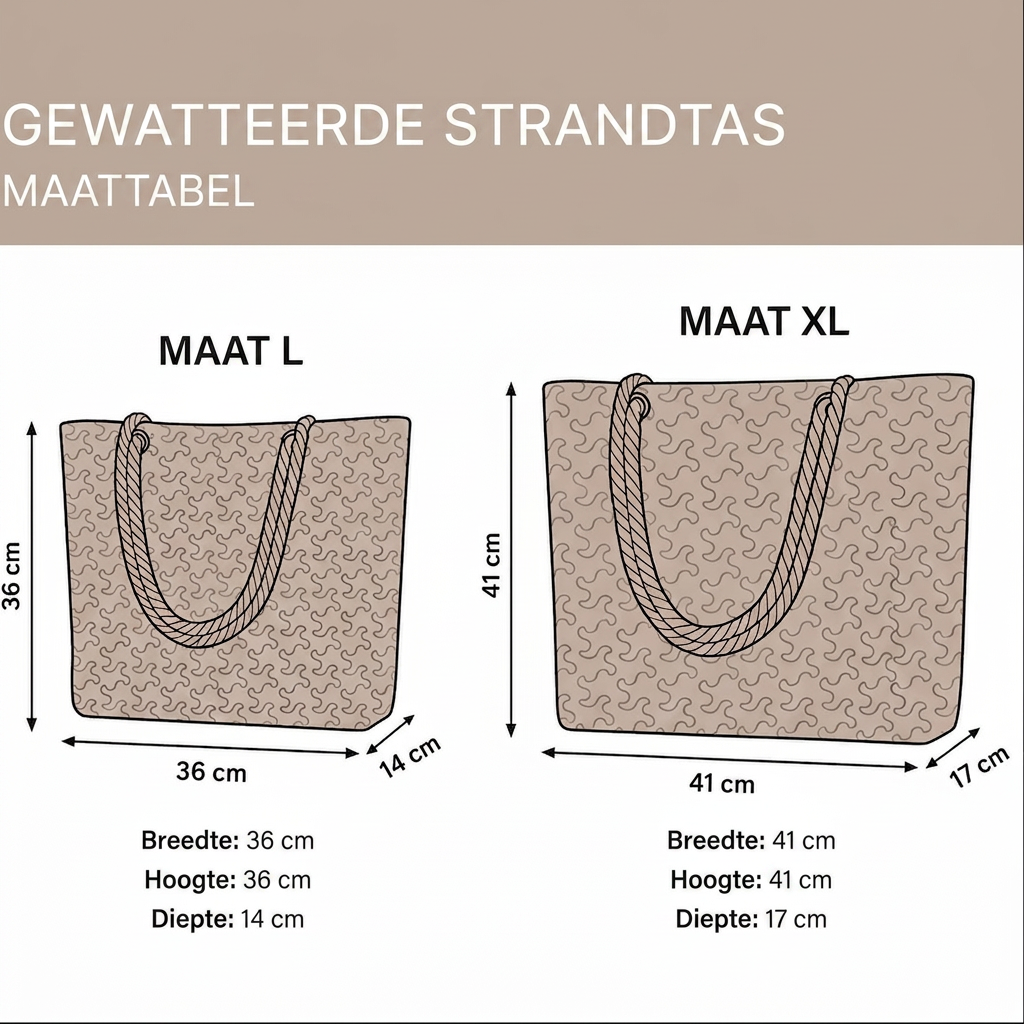 Saskia - Handgemaakte strandtas
