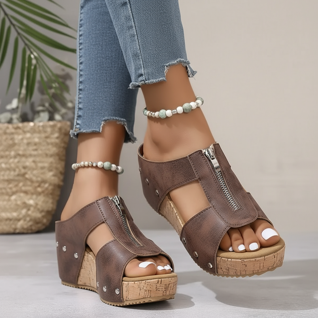 Albane | Sandales compensées tendance